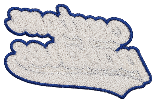 Custom embroidered patch sample