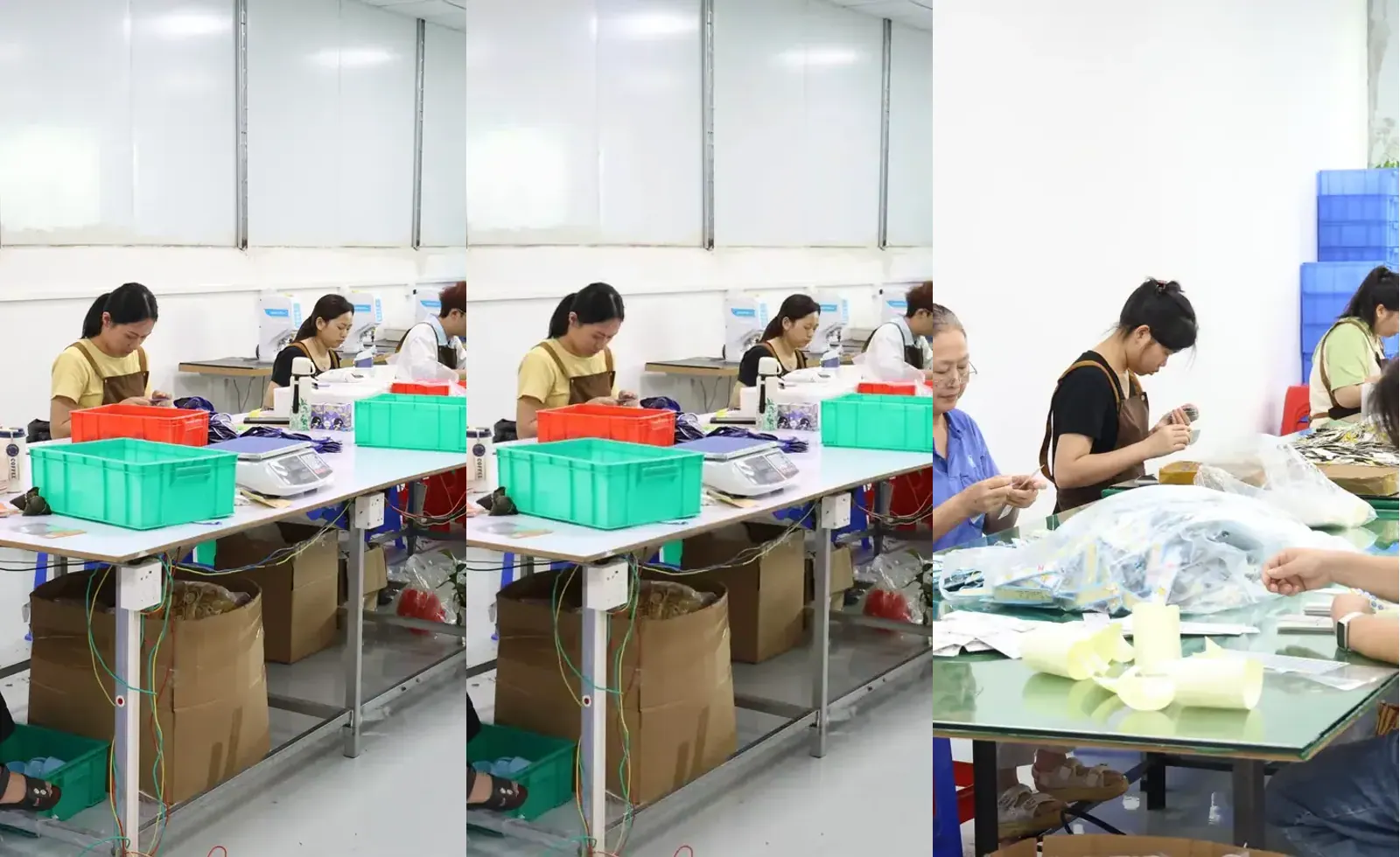 Quality control and packing photos