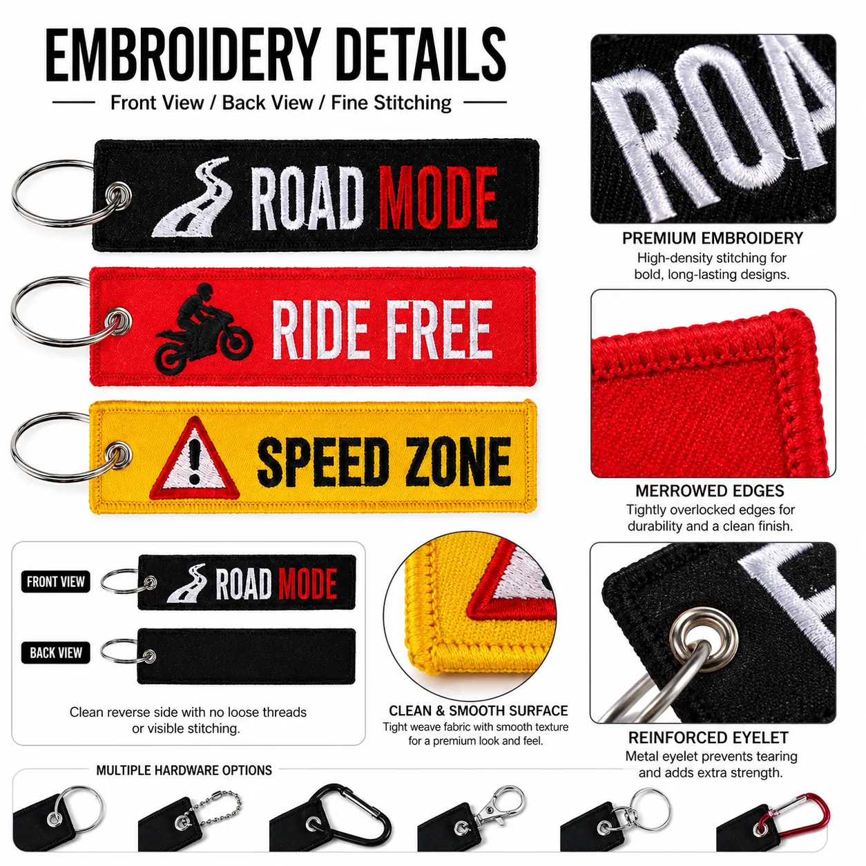 Custom Embroidered Keychains real product sample