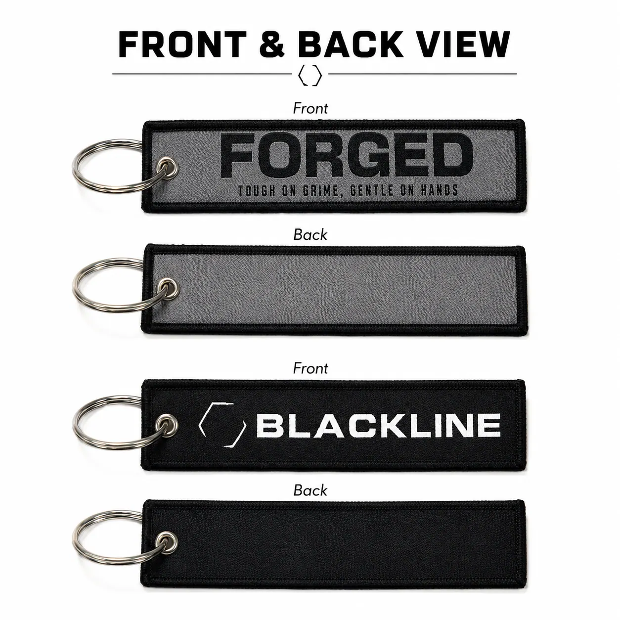 Custom Woven Keychains real product sample