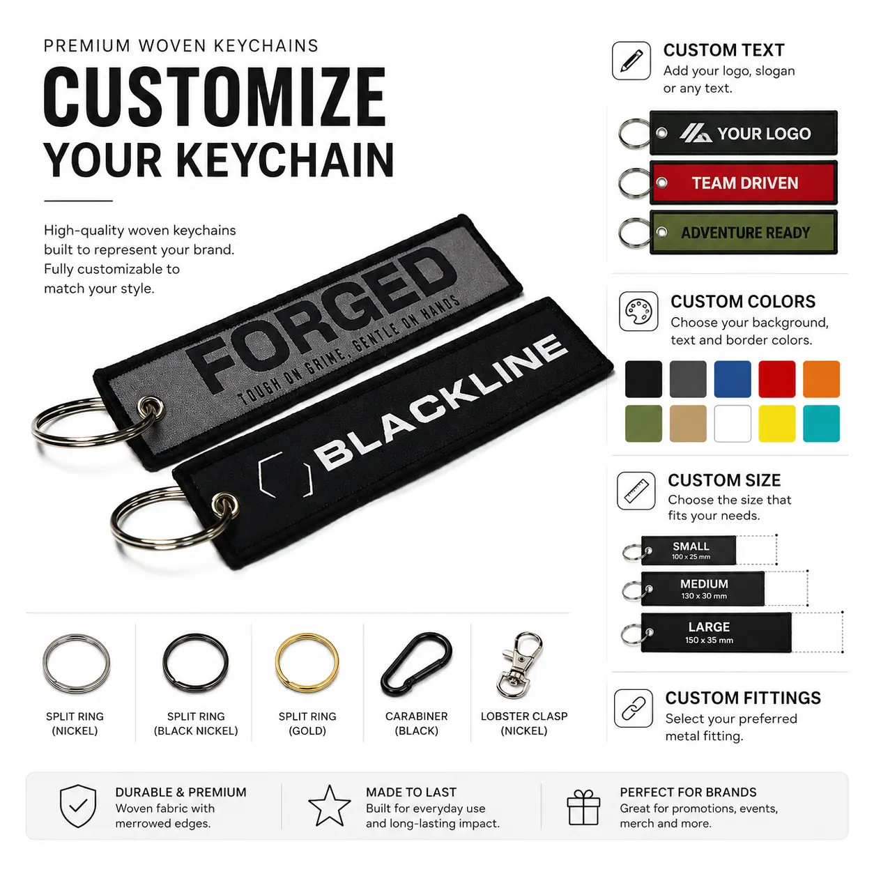 Custom Woven Keychains product sample 5