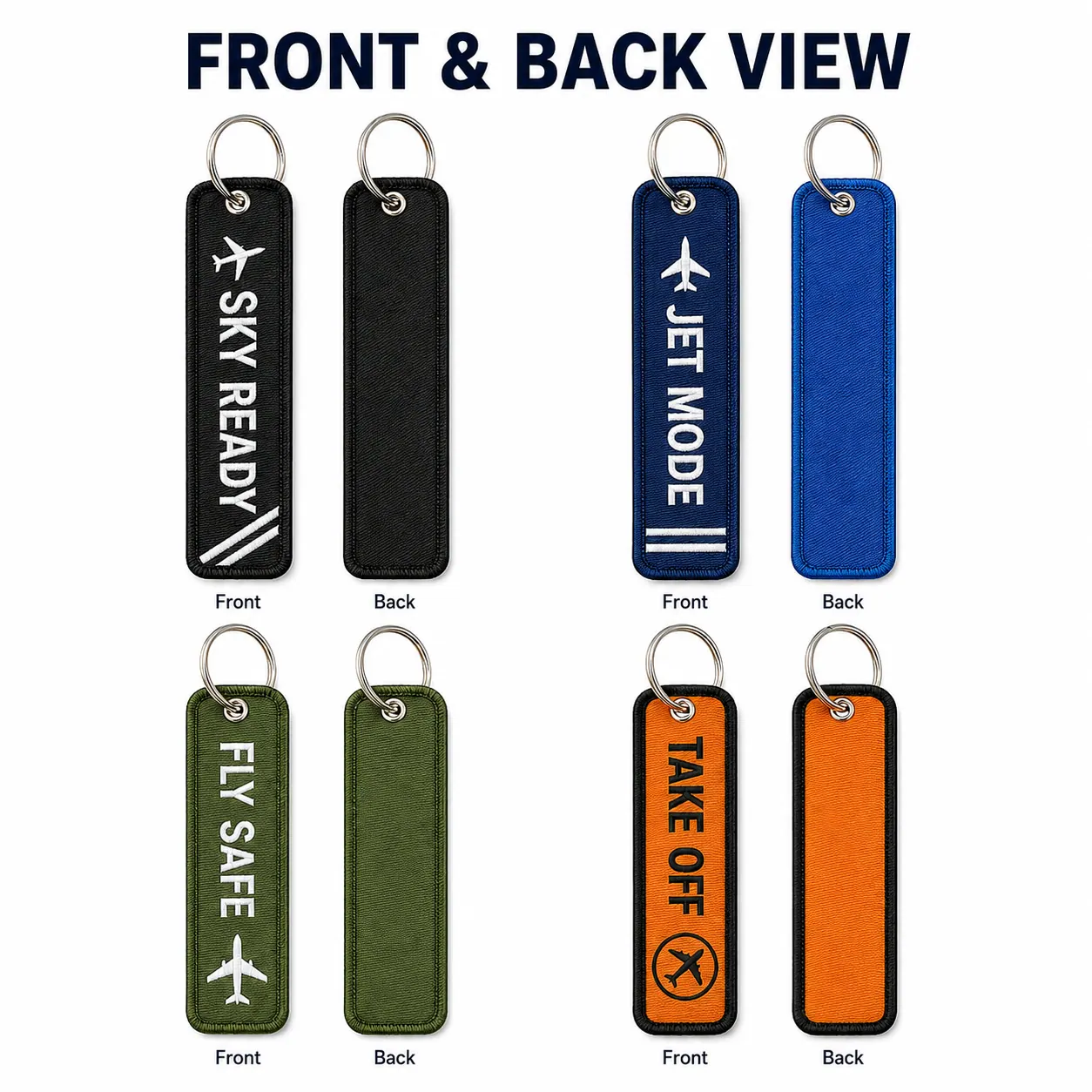 Custom Flight Tag Keychains product sample 2