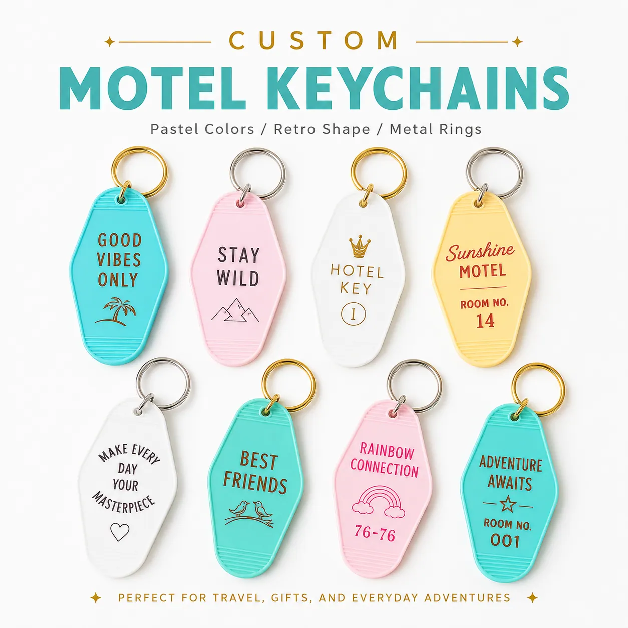Custom Hotel / Motel Keychains product sample 2