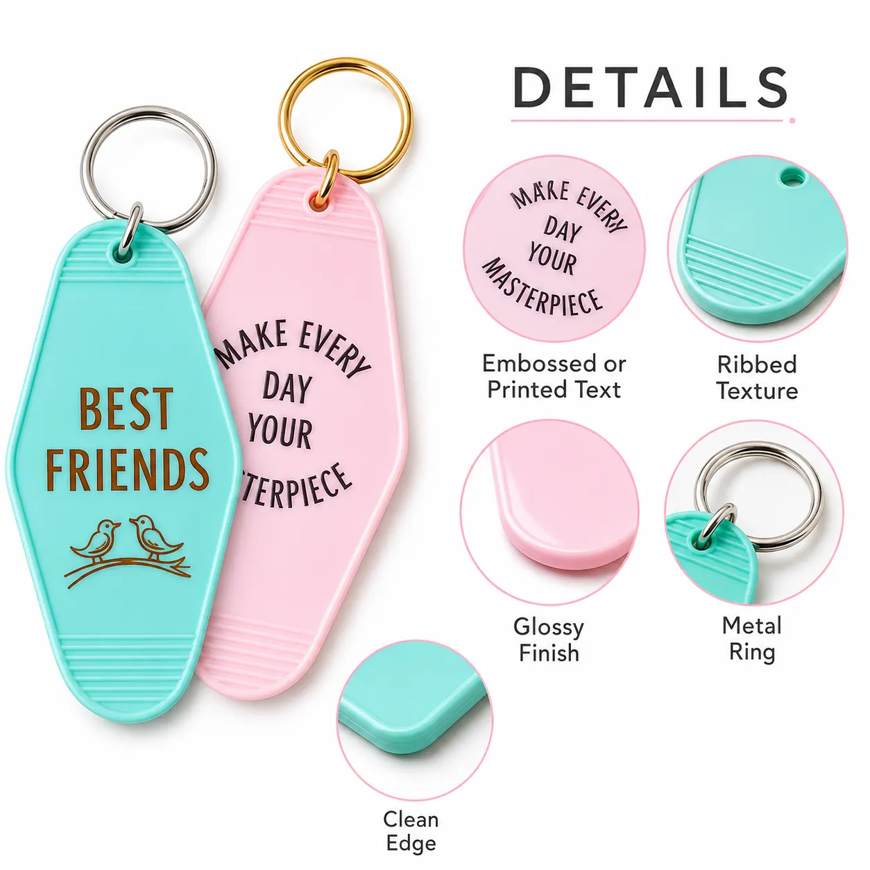 Custom Hotel / Motel Keychains product sample 4