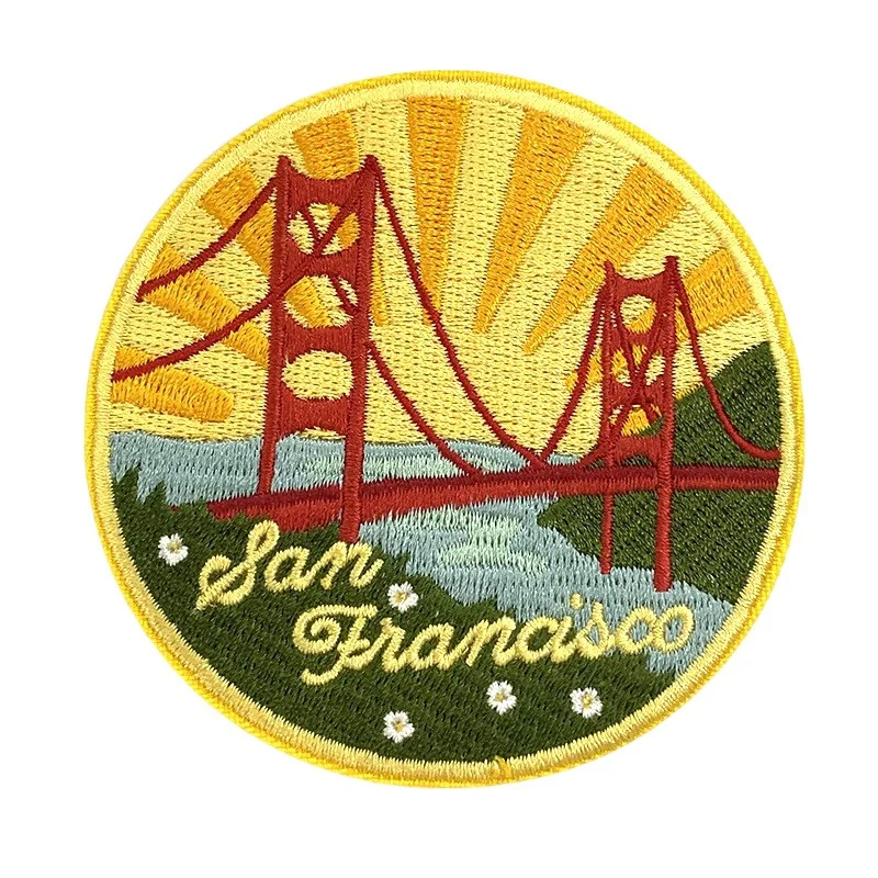 San Francisco Golden Gate Bridge souvenir embroidered patch