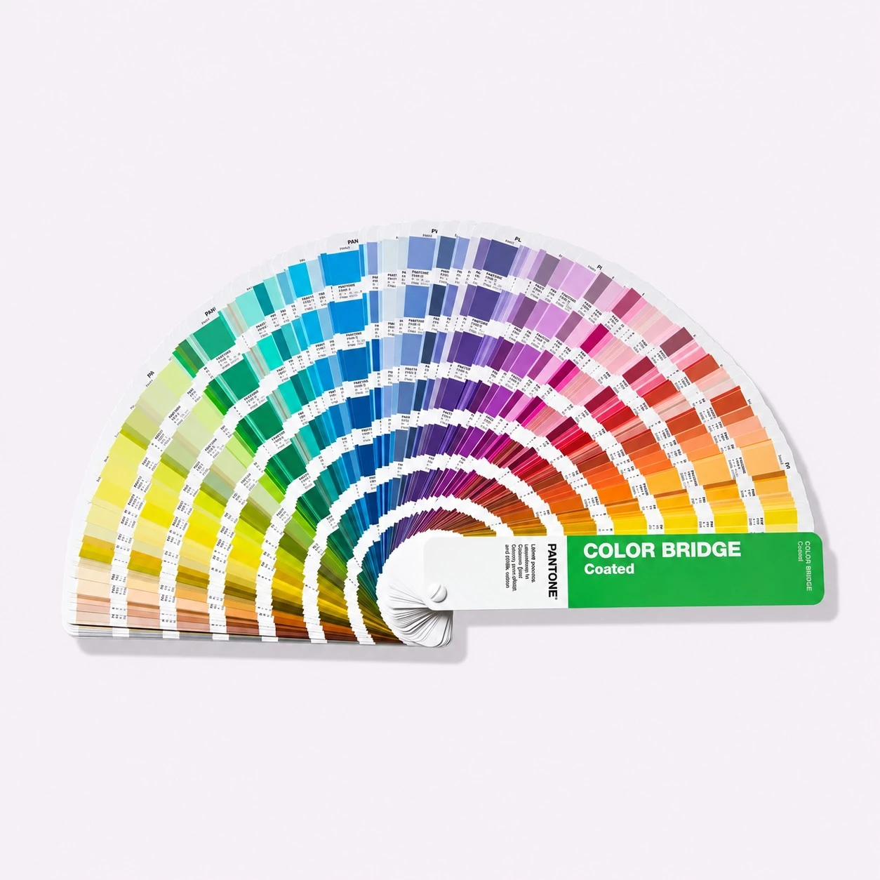 Pantone Color Bridge fan deck for exact embroidery thread matching