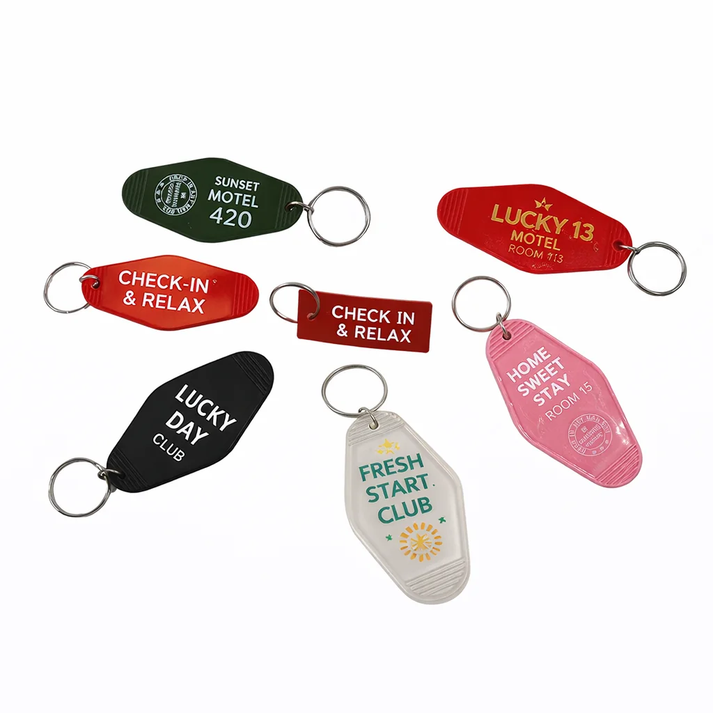 Custom Hotel / Motel Keychains main product sample